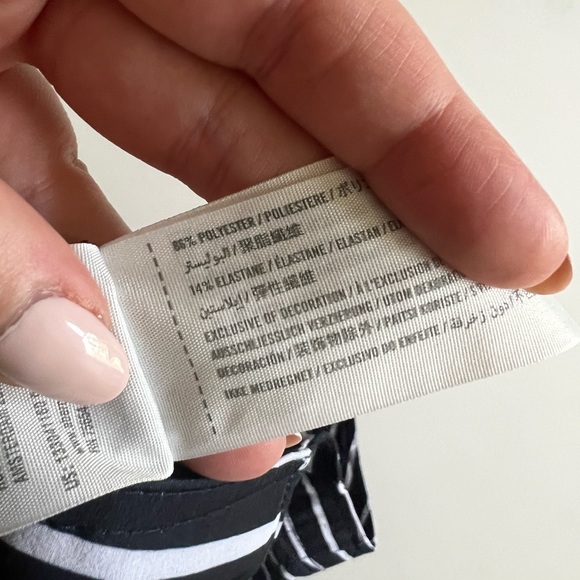 Abercrombie & Fitch Navy & White Nautical Striped Swim Trunks NWOT 33 - Picture 11 of 12